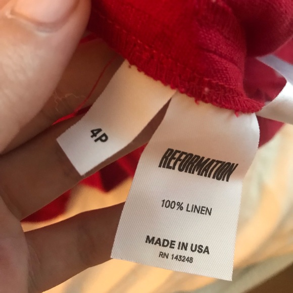 Reformation mini dress in red - Picture 3 of 3